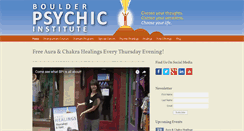 Desktop Screenshot of boulderpsychicinstitute.org