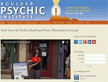 Tablet Screenshot of boulderpsychicinstitute.org